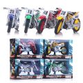 Simulated Alloy Motocross Motorcycle Model 1:18 Toy Adventure Imulation Home Decoration Kids Gift. 