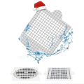 Disposable Shower Drain Hair Catcher, 4.1 Inch Drain Cover Mesh Stickers Hair Collector for Shower Bathroom Easy Install 30Pcs. 