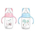 BabyCare PP Wide Bore Plastic Baby Choke Prevention Cup Newborn Straw with Handle Milk Bottle. 