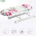 Tabletop Ironing Board, Folding Ironing Table Multi Uses Steel Leg Stable Small Smooth Portable for Home for Travel for Collars for Sleeve. 
