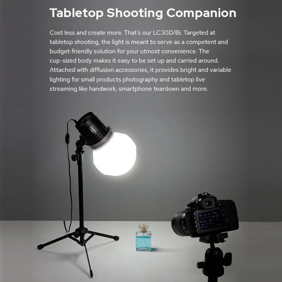Godox LC30D 33W Litemons Tabletop LED Video Light Compact