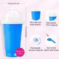 Smoothies Cup Ice Cream Maker Quick-Frozen Silicone Squeeze Cup DIY Milkshake Bottle Slushy Maker Water Bottle Cooling Cup. 