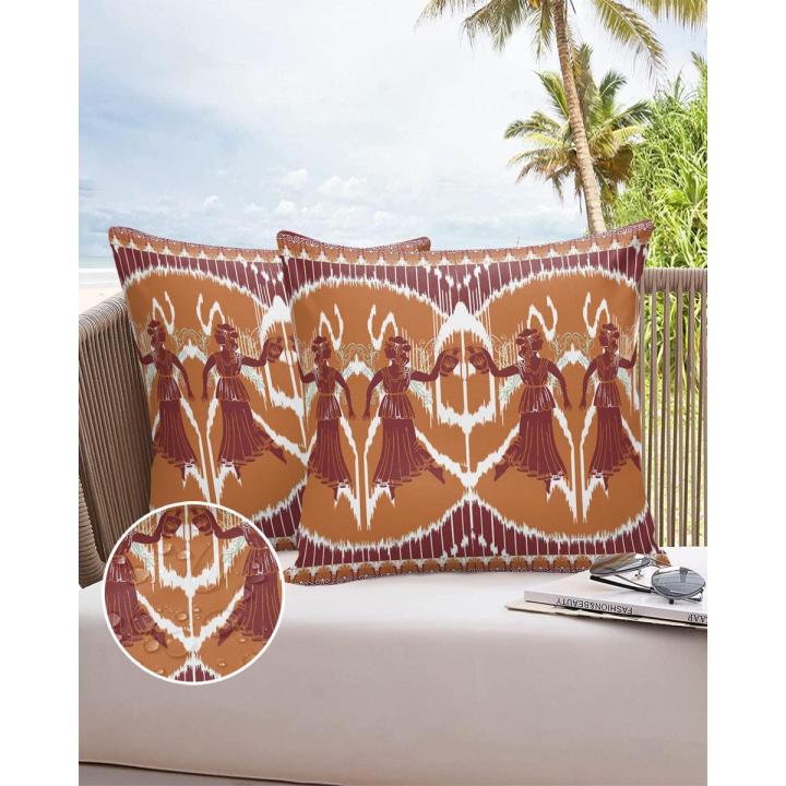 Indian Round Women's Pot Waterproof Pillow Cover Home Office Decoration Pillow Case Chair Sofa Cushion Cover