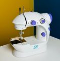 Portable Mini Sewing Machine - Dual Speed Mini Electric Pedal Double Threads Rewind Swing Machine For Travel. 