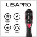 LISAPRO 2 IN 1 One Step Hair Dryer and Volumizer Hair Straightener Hot Air Brush Hair Curler Hair Beauty and Health Styling. 