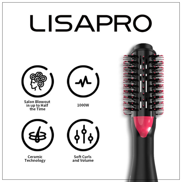 LISAPRO%202%20IN%201%20One%20Step%20Hair%20Dryer%20and%20Volumizer%20Hair%20Straightener%20Hot%20Air%20Brush%20Hair%20Curler%20Hair%20Beauty%20and%20Health%20Styling%20-%20Image%202