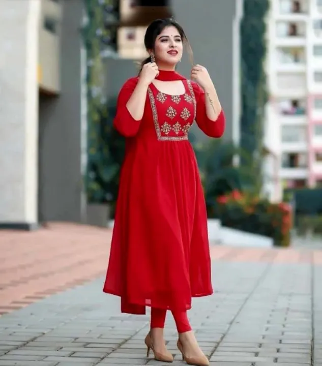 Most%20demanding%20Double%20Diamond%20Georgette%20Computer%20Embroidery%20Work%20Readymade%20Gown%20Three%20Piece%20-%20Image%202
