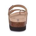 Comwarm Classic Cork Sandals For Women Fashion Thick Soles Beach Sandals Cozy Casual House Flats Slippers With Adjustable Buckle. 