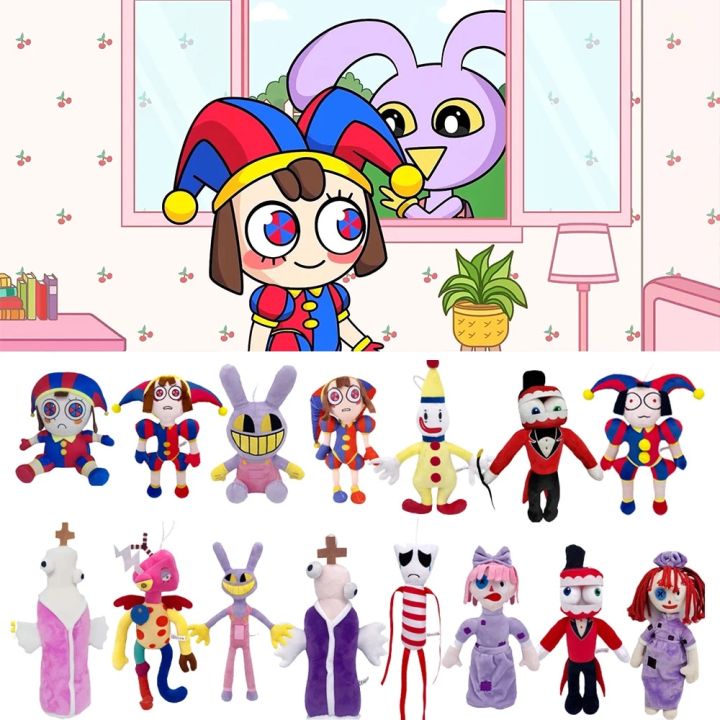 The Amazing Digital Circus Plush Pomni Jax Cartoon Plushie Toys Theater Rabbit Doll Stuffed Toys Children Christmas Kids Gifts
