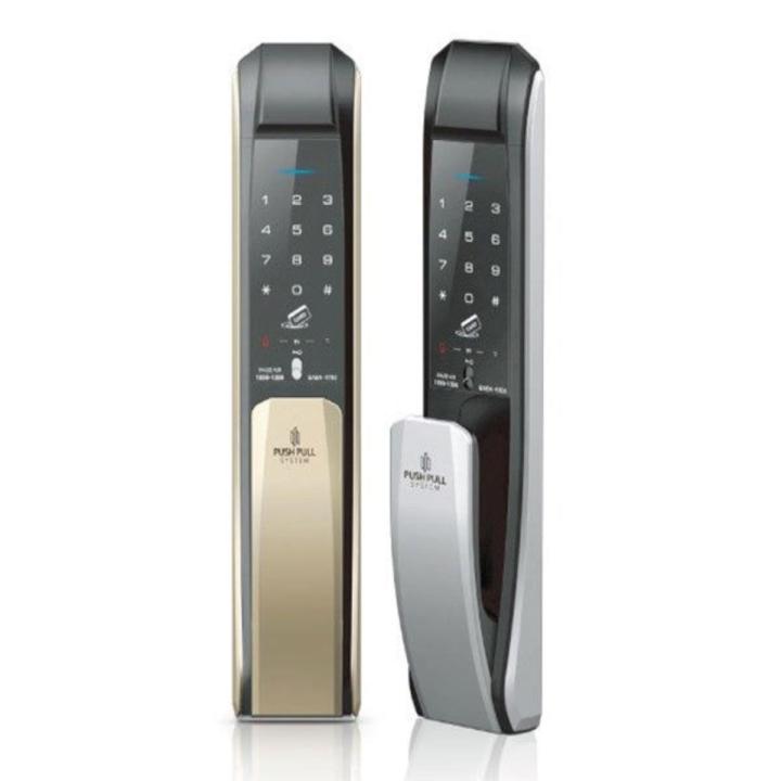 Korean%20Smart%20Pushpull%20system%20Door%20Lock%20Golden%20color%20four%20way%20Password,%20fingerprint,%20Card%20and%20computer%20key%20-%20Image%202