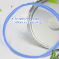 Silicone Sealing Ring For Pressure Cooker Pot Accessories, Fits 5 Or 6 Quart Models, Red, Blue And Common Transparent White, Pack Of 3. 
