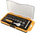 TOLSEN 38pcs Bit & Ratchet Socket Set (1/4'' Drive) with TPR Handle 20035. 