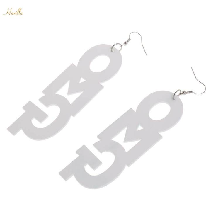 2x%20cool%20Acrylic%20Large%20OMG%20Letters%20Dangle%20Drop%20Earring%20Hip%20-%20Image%204