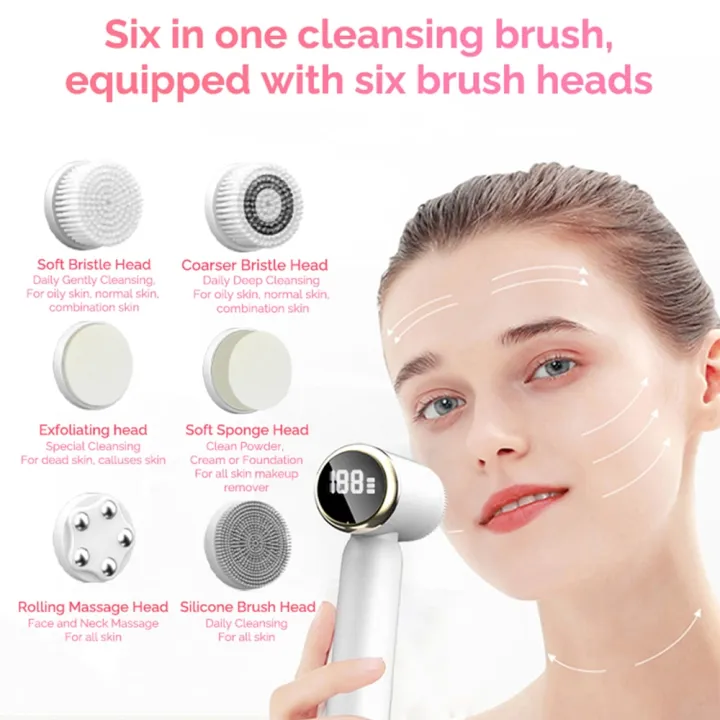 LED%20Electric%20Facial%20Cleansing%20Brush%206%20In%201%20Face%20Cleaner%20Blackhead%20Removal%20Pore%20Clean%20Skin%20Rejuvenation%20Beauty%20Care%20Device%20-%20Image%202