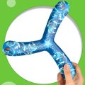 1Pcs Three-leaf Boomerang Dart PU Flying Disc Throwing Toy Parent-child Interactive Flying Kids Outdoor Game Props.
