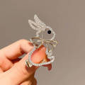 Trendy Fashionable Rabbit Bunny Brooch for Women Hijab Pin Stone - Cute Brooch Hijab Safety Pin for Girls Simple Stylish - Hizab Safety Pin for Girls and Women - Hijab Pin for Women. 