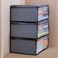 Extra Large Underbed Clothes Storage Bag – Transparent, Foldable Organizer for Blankets & Garments. 