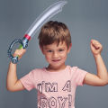 NEW KIDS 1pcs Inflatable Toy Pirate Knife Stage Props Children Cosplay Toy Halloween Birthday Party Favors Gifts.