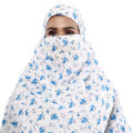 Cotton Muslim Namaj Hijab with Niqab Best Qualityfull For Womens-Scarf Orna-Hijab. 