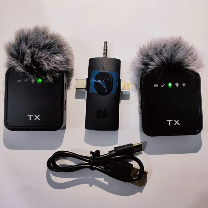 F11-2%20(3%20in%201)Collar%20Wireless%20Dual%20Microphone%20proprofessional%20Lepal%20Lavaliar%20microphon%20iPhone/Android%20&%20Type%20C%20Supported%20100&%20Noise%C2%A0Cancellation%20-%20Image%207