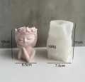 01 pcs colourful gypsum Sleepy Girl Planter for home decore. 