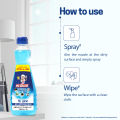 ( 40% Extra ) Mr. Brasso Glass & Household Cleaner Refill 250ml + 100ml with Ultra Shine Formula for TV, Electronics, Fridge, Laminated Furniture, Mirror, Car Windshield. 