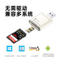 New NM Card Reader Multifunctional USB Computer SD Dual Card Metal 2-in-1 Card Reader Factory Wholesale. 