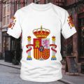 Spain Flag T Shirt National Emblem Football Jersey Cycling Clothes Basketball Soccer Tees Reino de España.