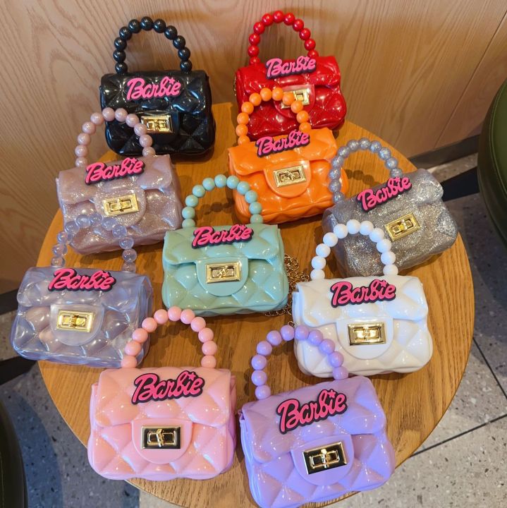 2024 New Jelly Coin Purse Mini Cute Princess Style Tote Crossbody Bag Kids Bag Girls Bag
