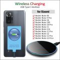 Qi Wireless Charging Receiver Adapter for Xiaomi Redmi Note 9S 10S 11S 9 10 11 12 Pro Plus Wireless Charger USB Type-C Connector. 