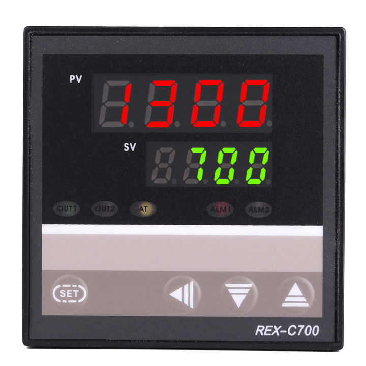 1PCS AC 220V Oven Temperature Controller RKC REX-C700 Thermocouple/PT100 Input Relay Output 72*72mm