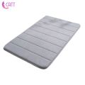 [CATT] 16 x 24 inches Thick Memory Foam Water Absorbent Small Bath Mat Non Slip Soft Long Fast Drying Bathroom Floor Shower Rug Carpet Washable for Toilet. 