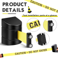 16.4Ft Magnetic Retractable Wall Barrier Wall Mount Crowd Control Safety Belt with ABS Case. 
