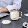 304 Stainless Steel Coffee Mugs Portable Cups Heat Insulation Anti-fall Thermos Mug Home with Cover and Handle Mug Water Bottle. 