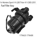 Fuel Filter Assy For- Montero Sport II III L200 Triton IV V 2005-2015 Parts 1770A223 1770A289. 