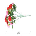 36cm Size Artificial Carnations Easy Maintenance Handcrafted Floral Decor Flower Bouquet Lifelike Appearance Small Flowers Flowers for Home Decor Wedding Centerpieces Hotel Ambiance Event Styling. 