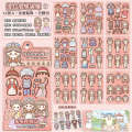Tirado Duo Sauce Dressing House Sweet Cool Princess Wears Cute Girl Children Handheld Account Stickers.