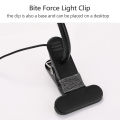New Lighted Clip-on Table Top Desk LED Lamp Reading Large Lens. 