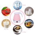 Portable Silicone Foldable Electric Kettle, Collapsible Water Boiler with Heat Resistant Silicone, 100-240V Travel Mug Kettle. 