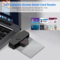 USB C Smart Card Reader Sim Cloner Type C Adapter For Bank Card IC/ID SD Card Reader Support for Windows Mac/Android OS Bank.