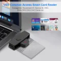 USB C Smart Card Reader Sim Cloner Type C Adapter For Bank Card IC/ID SD Card Reader Support for Windows Mac/Android OS Bank. 