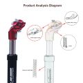 Bike Suspension Seat Post Offset Damping Bicycle Seatpost Shockstop,Gold 30.9Mm.