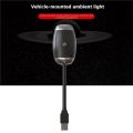 USB Car Ambient Light Atmosphere Large Range Projection Romantic Atmosphere Adjustable Focus Distance. 
