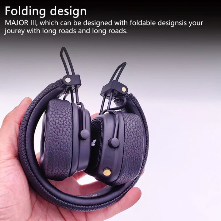 Marshall%20Major%20III%203%20Wireless/Wired%20Headphones%20with%20Mic%20Deep%20Bass%20Gaming%20Earphones%20Folding%20Sports%20Rock%20Music%20Bluetooth%20Headset%20-%20Image%202