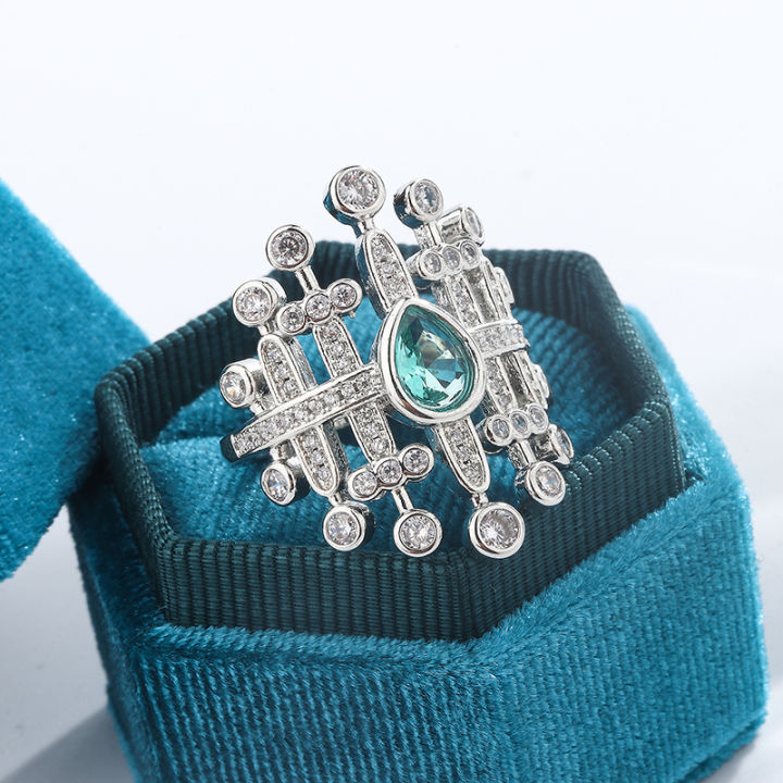 Party%20Jewelry%20Wedding%20925%20Silver%20Iba%20Zircon%20Ring%20New%20Sparkling%20Para%20Women's%20Jewelry%20Glossy%20Bridal%20Ring%20for%20Women%20-%20Image%202