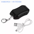 Solar Key Chain Power Bank Mini Keychain Mobile Power Charger LED Torch USB Emergency Charging 1200. 