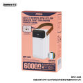 Remax Lesull Series 20W+22.5W CabledFast Charging Power Bank 60000mAh Rpp-565.