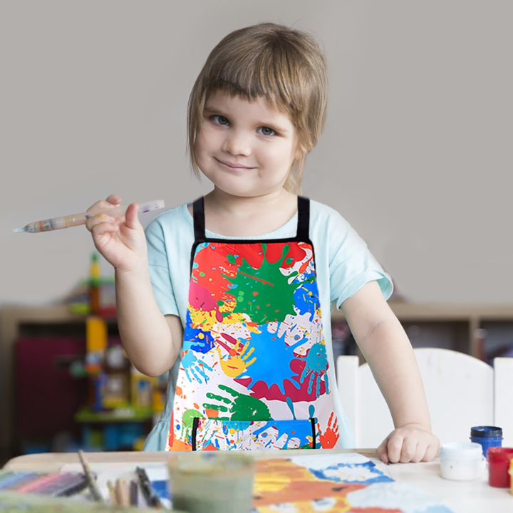 Children's%20Art%20Apron%20Childrens%20Painting%20Apron%20Children%20Art%20Smocks%20With%20Pocket%20And%20Sleeves%20For%20Age%203-11%20Kitchen%20Chef%20Aprons%20For%20-%20Image%208