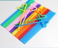 Flexible Artistic Plastic Drinking Magic Straw -100pc.