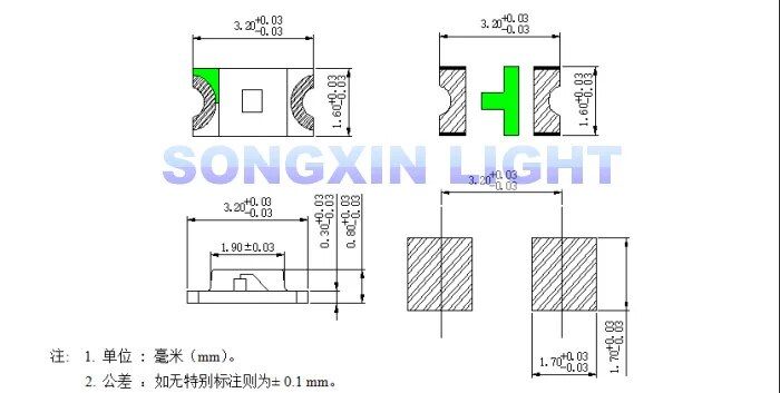 %E3%80%90YIYANGMAOYI111%E3%80%91100pcs/lot%20Super%20Bright%201206%20Green%20Lighting%20SMD%20Diode%203216%20Diodes%20Pure%20Green%20100-120MCD%20XIASONGXIN%20LIGHT%20-%20Image%203
